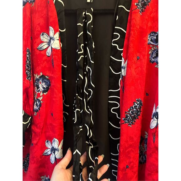 Topshop Jacquard Floral Kimono Jacket Size US 8 Asian inspired Festival - Picture 13 of 13